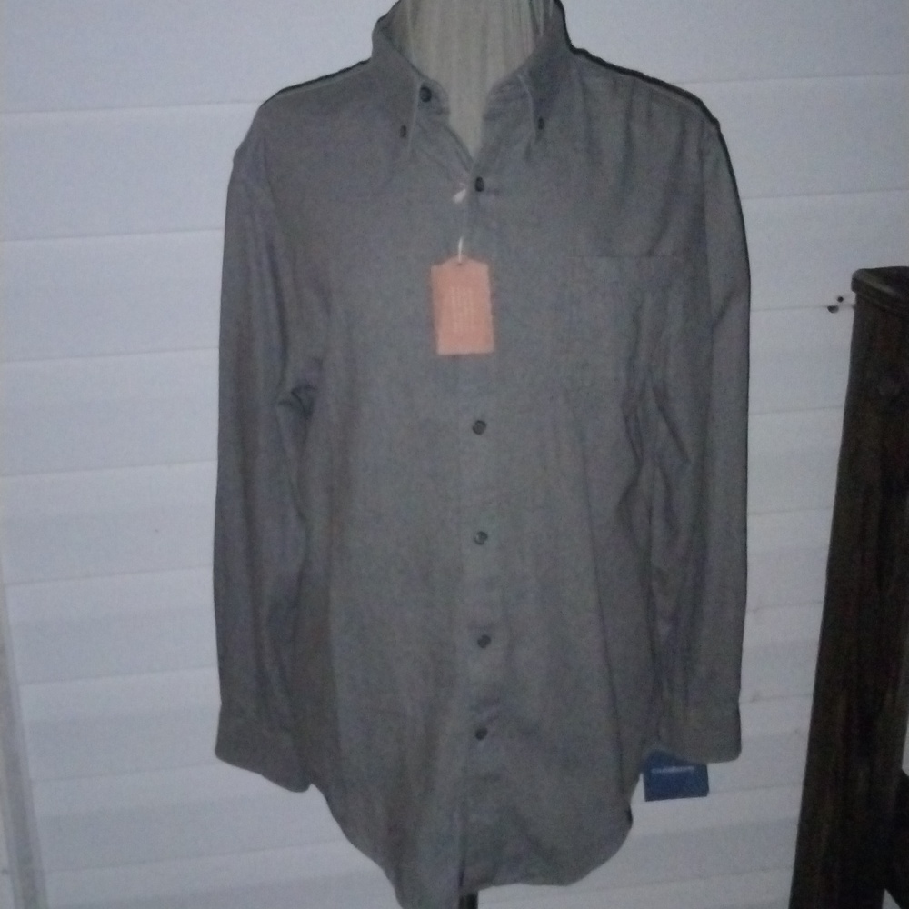 Croft & Barrow Everyday Oxford, Perfect Fit, Button Down, Castlerock Gray, Woven